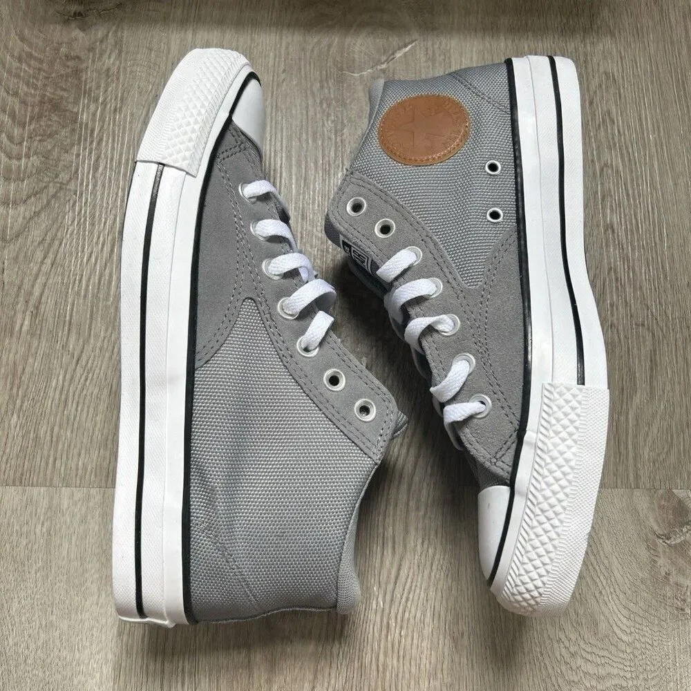 Converse CTAS Malden Street Mid Canvas Mens 13 Gray Shoes Sneakers A09499C NEW